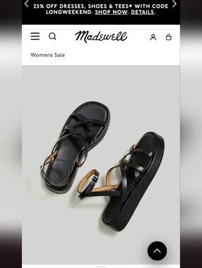 Madewell Sabina flatform  Strappy Sandals